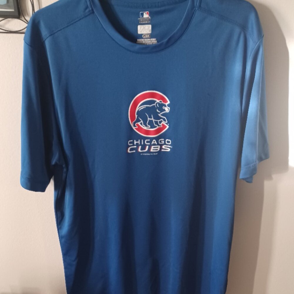 Genuine Chicago Cubs Blue Short Sleeve TX3 Cool Top Unisex Large